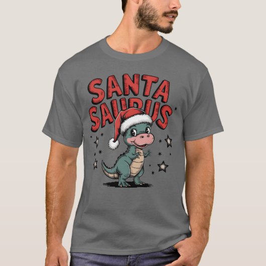 Christmas Animal Cute Christmas Christmas Dinosa b T-shirt (Voorkant)