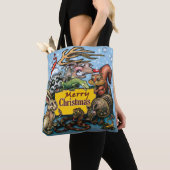 Christmas Animals Canvas tas (Dichtbij)