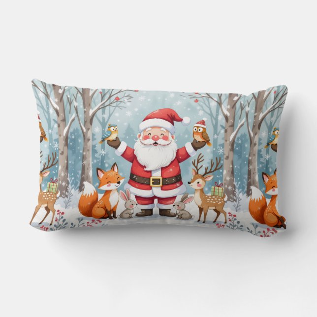Christmas Animals Throw Pillow Kussen (Achterkant)