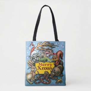 Christmas Animals Tote Bag