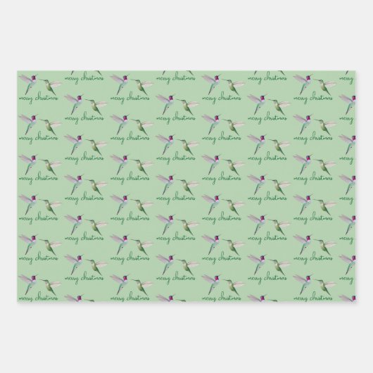 Christmas Anna'sHummingbird Inpakpapier Vel (Voorkant)