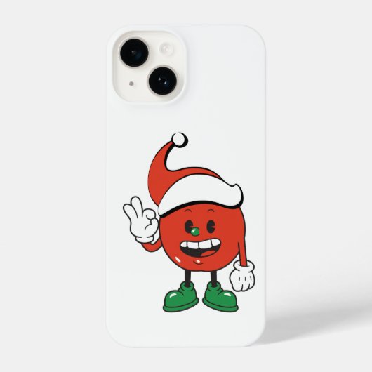 Christmas Apple - A Sweet and Festive Holiday Desi iPhone Hoesje (Achterkant)