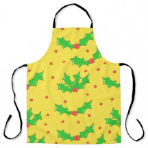 Christmas apron print
