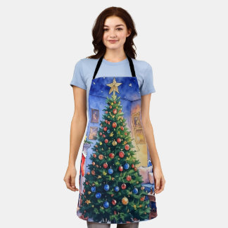 Christmas apron schort