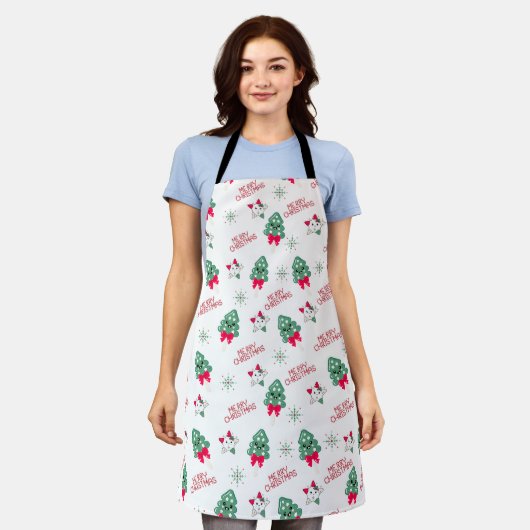 Christmas Apron Schort (Gedragen)