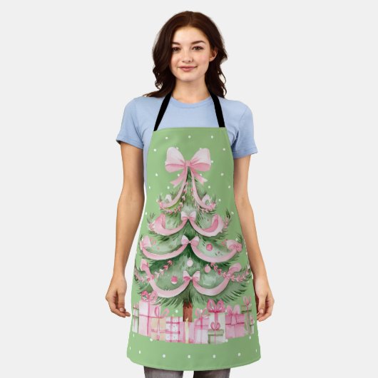Christmas Apron Schort (Gedragen)