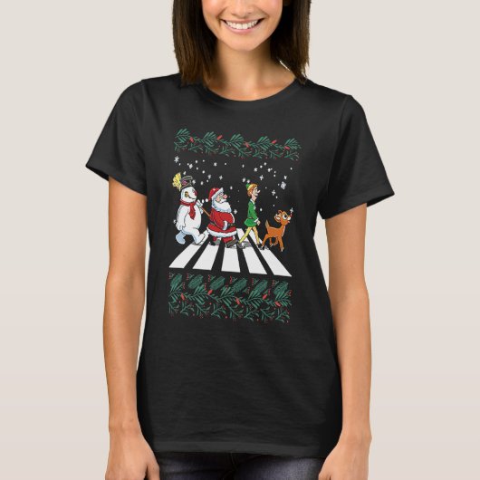 Christmas Arbey Road  Christmas T-shirt (Voorkant)