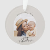 Christmas Arch Foto Vrolijk Kerstfeest Ornament (voorkant)