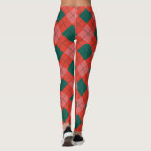 Christmas Argyle Plaid Leggings for Women (Achterkant)