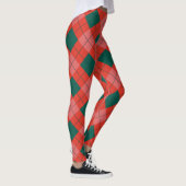 Christmas Argyle Plaid Leggings for Women (Rechts)