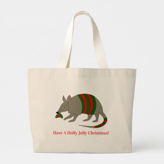Christmas Armadillo Tote Bag (Achterkant)