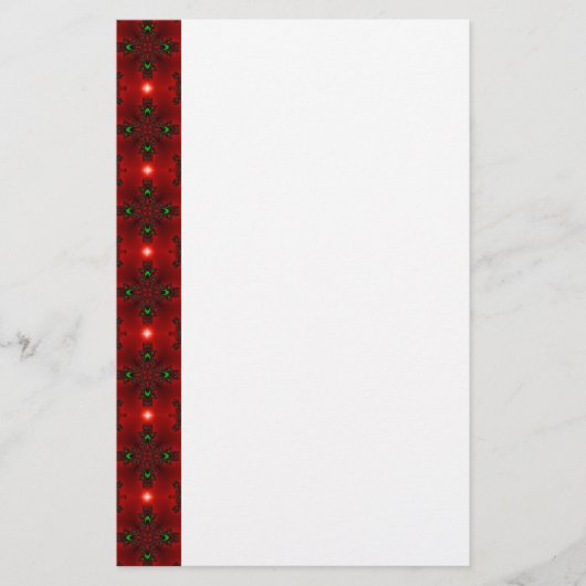 Christmas Art Deco in Retro style Briefpapier (Voorkant)