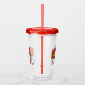 Christmas Artist Gnome Acryl Drinkbeker (Rechts)