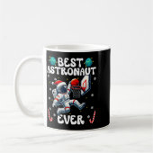 Christmas Astronaut Ever Santa Hat Snowflakes Cand Koffiemok (Links)