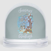 Christmas at Elf Hall  Sneeuwbol (Achterkant)