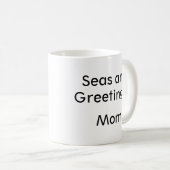 Christmas at the Beach Personalized Mug Koffiemok (Voorkant rechts)