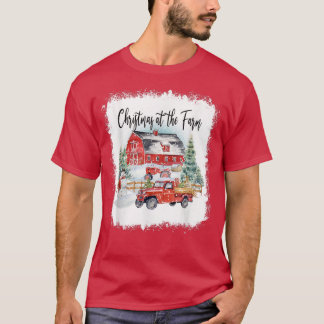 Christmas At The Farm Merry Farmer Family Christma T-shirt