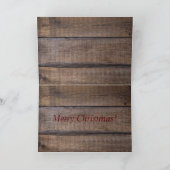 Christmas At The Farm Rustic Barn Feestdagen Kaart (Binnen)