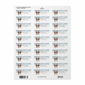 Christmas Australian Shepard Retour Adreslabels Etiket (Full Sheet)