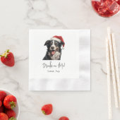 Christmas Australian Shepherd Drink op mij Servet (Insitu)