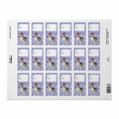 Christmas Australian Shepherd Gift Labels (Full Sheet)