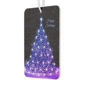 Christmas Auto Pink Blue Tree Winter Black Rustic Luchtverfrisser (Links)