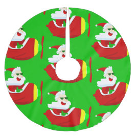 Christmas Aviator Vliegtuigpiloot Santa Claus Grap Kerstboom Rok