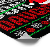 Christmas Awesome Like My Daughter Santa Hat Ugly Poster (Hoek)
