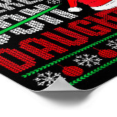 Christmas Awesome Like My Daughter Santa Hat Ugly  Poster (Hoek)