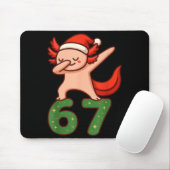 Christmas Axolotl Dabbing 67 Meme Six Seven Funny  Muismat (Met muis)