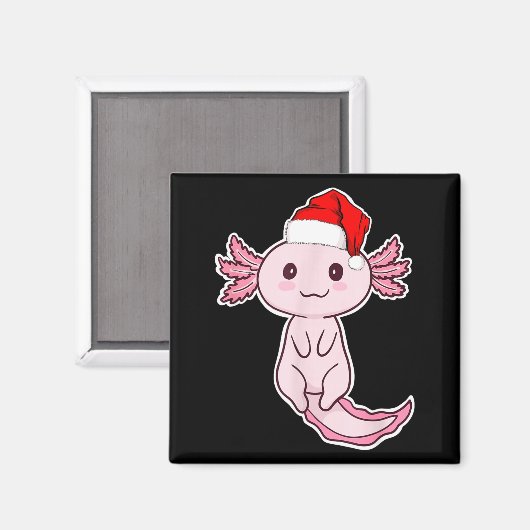 Christmas Axolotl  Magneet (Voorkant / Achterkant)