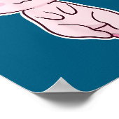 Christmas Axolotl  Poster (Hoek)