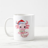 Christmas Axolotl Santa Hat Lights Japanese Cute A Koffiemok (Links)
