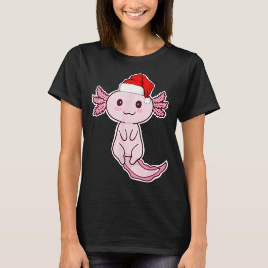Christmas Axolotl  T-shirt (Voorkant)