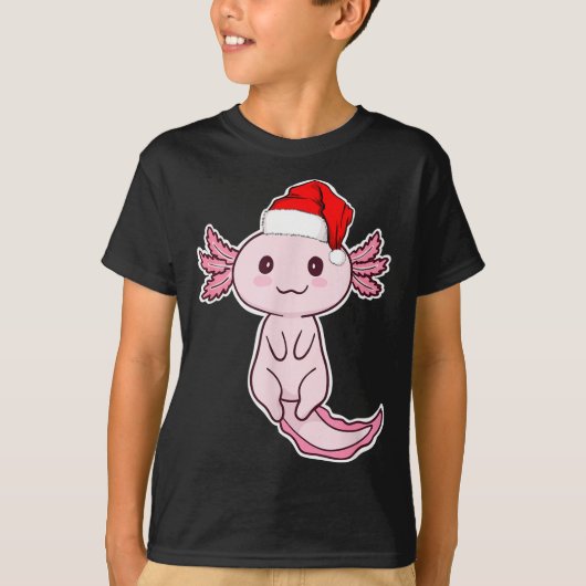 Christmas Axolotl  T-shirt (Voorkant)