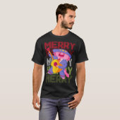 Christmas Axolotl Ugly Sweater Funny Christmas Sno T-shirt (Voorkant volledig)