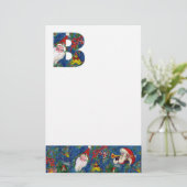 CHRISTMAS B BRIEF / SANTA CLAUS MET RODE RIBBON BRIEFPAPIER (Staand voorkant)