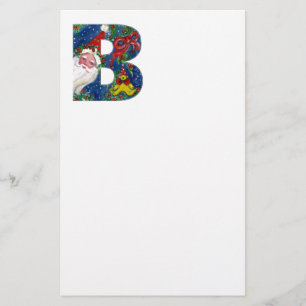 CHRISTMAS B BRIEF / SANTA CLAUS MET RODE RIBBON BRIEFPAPIER