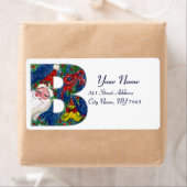 CHRISTMAS B BRIEF / SANTA CLAUS MET RODE RIBBON ETIKET (Insitu)