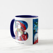 CHRISTMAS B BRIEF / SANTA MET VIOLIN MONOGRAM MOK (Voorkant links)