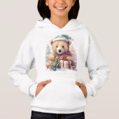 Christmas baby bear  hoodie for kids (Voorkant)