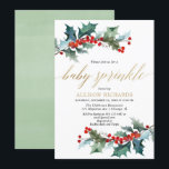 Christmas baby besprenkelen genderneutrale waterve kaart<br><div class="desc">Voor een geavanceerdere aanpassing van dit ontwerp,  selecteer hierboven eenvoudig de knoop "van het Aanpassen"!</div>