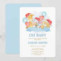 Christmas Baby Blue Het is een Baby shower voor jo