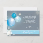 Christmas Baby Boy Baby shower Dank u Bedankkaart (Voorkant)