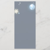 Christmas Baby Boy Baby shower Party Menu (Achterkant)