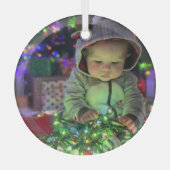 Christmas Baby Glas Ornament (Voorkant)