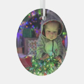 Christmas Baby Glas Ornament (Voorkant Rechts)