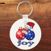 Christmas Baby Joy Tshirts en geschenken Sleutelhanger (Voorkant)