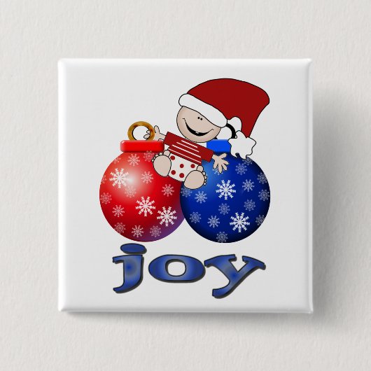Christmas Baby Joy Tshirts en geschenken Vierkante Button 5,1 Cm (Voorkant)