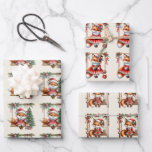 Christmas Baby Red Fox Swinging Inpakpapier Vel<br><div class="desc">De schattigste kleine set van baby rode vossen,  elk swingend,  om je kleintje kerstcadeaus in te wikkelen. Verschillende vossen op een zachte romige gekleurde achtergrond,  die zich vermengt,  kunnen door uzelf worden vervangen of ze krijgen zoals ze zijn. De Kinder zal dit papier willen houden!</div>